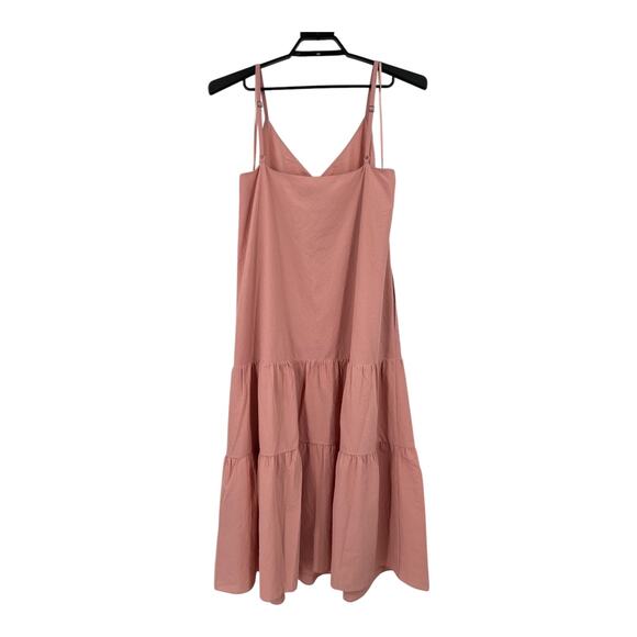 Ted Baker dress Luaan button through cami sleeveless pink size 6 (US 14) - Picture 4 of 7